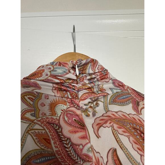ZIMMERMANN Ladybeetle Paisley Floral Turtleneck Top Size 3/Large - Picture 8 of 15